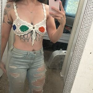 Forever 21 crochet bralette 🎡